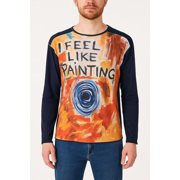 Liberty of London x Ronnie Wood I Feel Like Painting Long Sleeve Tee Men Large - Picture 8 of 9
